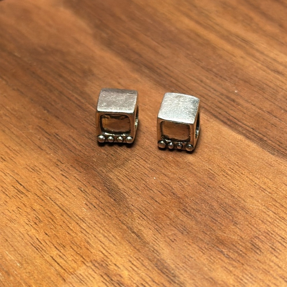 Sterling silver tv television 925 charm slide 📺 cute✨👀 price is for one slide
